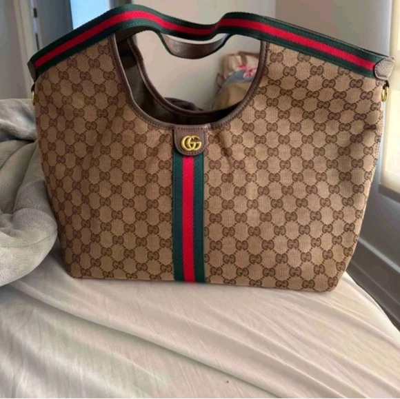 Gucci Giglio Handbag And Pouch - Picture 3 of 13